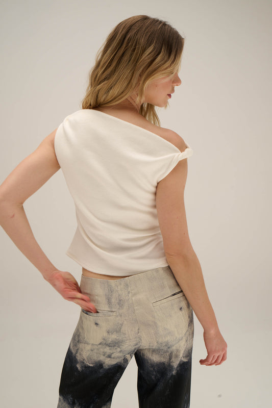 Jacquard Pants - Bleu Cascade