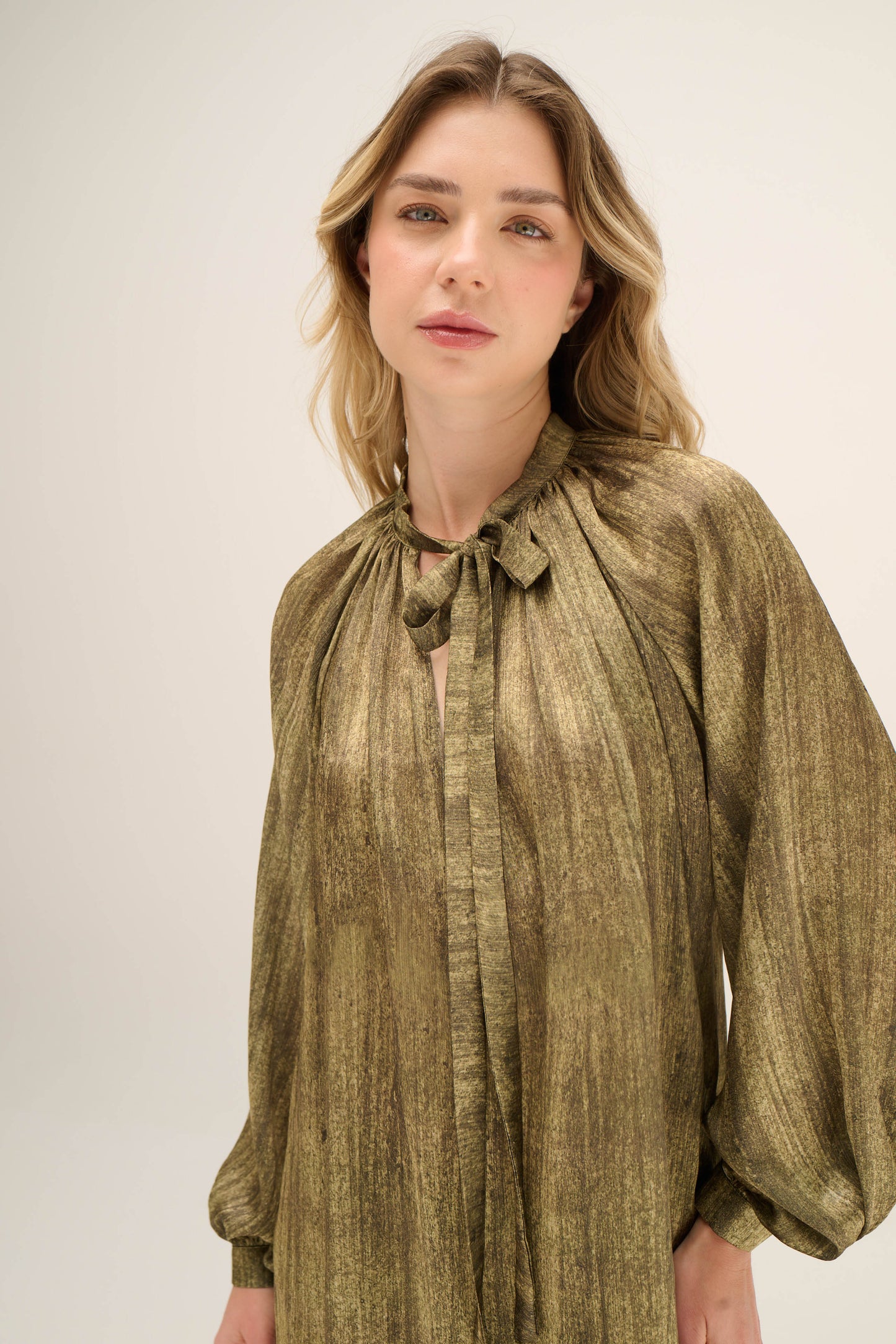 Tie Blouse - Lima Bambú