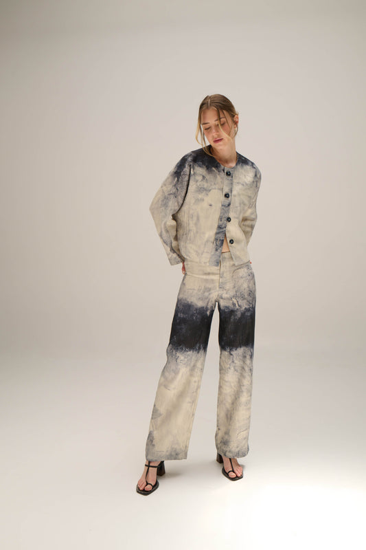 Snap Jacket-Bleu Cascade