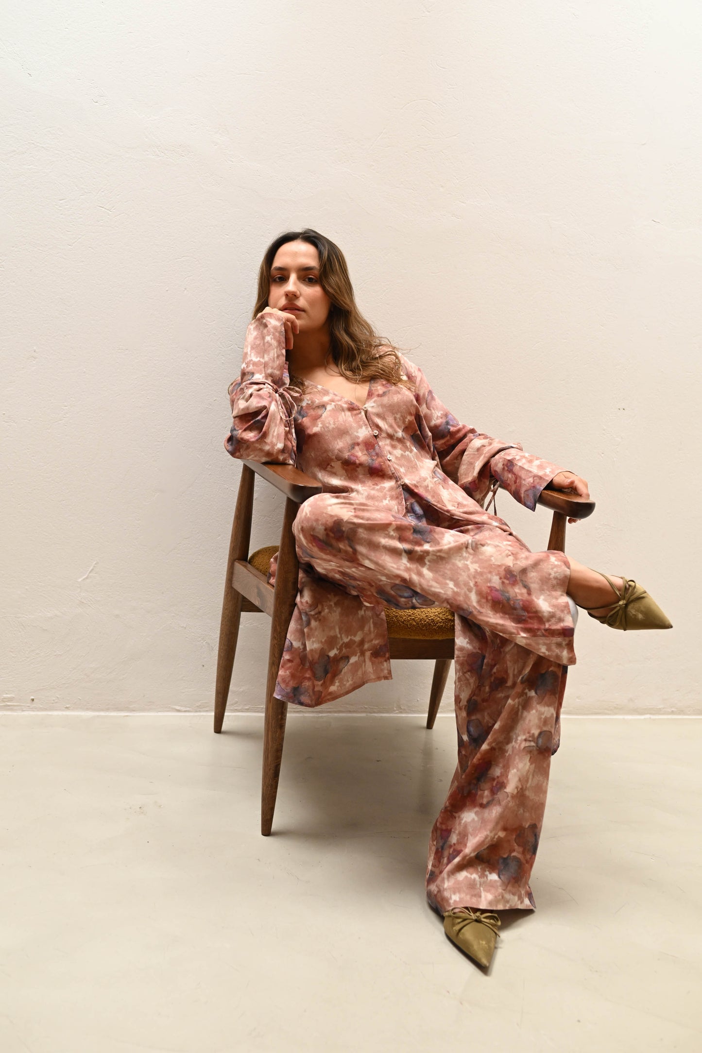 Acuarela Trousers- Pink Orchid