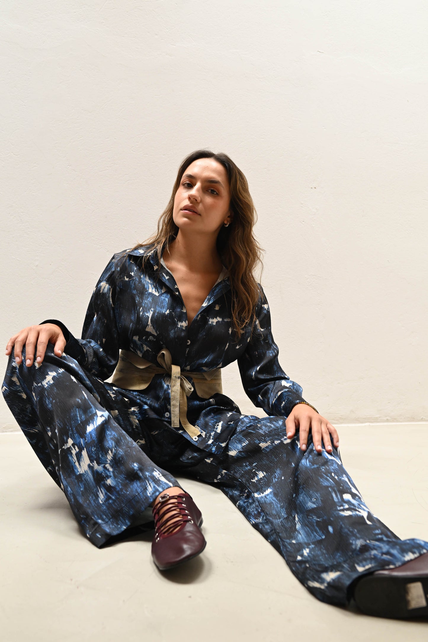 Acuarela Long Sleeve- Indigo