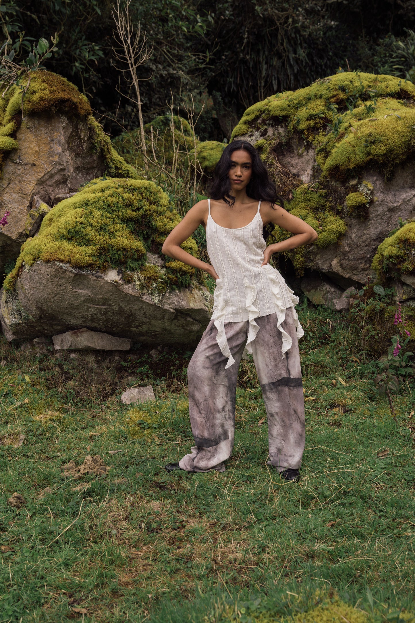 Acuarela Trousers-Charcoal