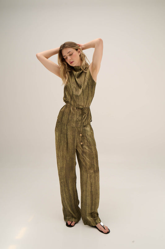 Acuarela Trousers-Lima Bambú