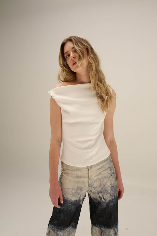 Jacquard Pants - Bleu Cascade