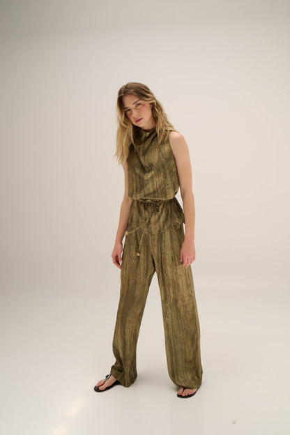 Acuarela Trousers-Lima Bambú