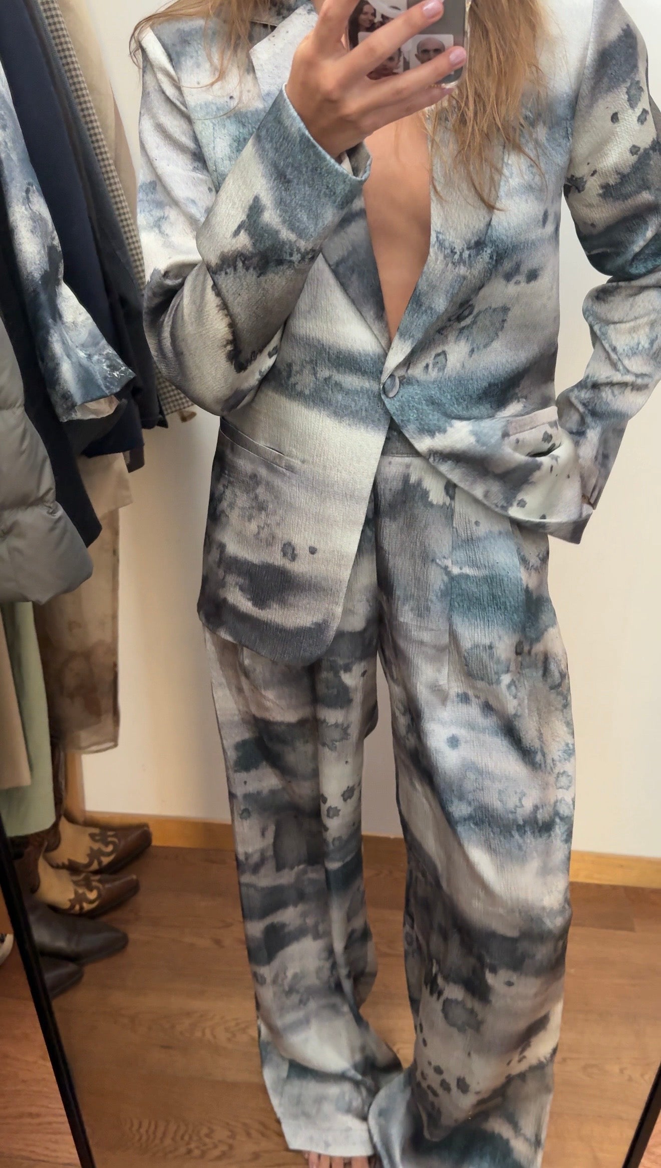 Acuarela Trousers-Turquoise