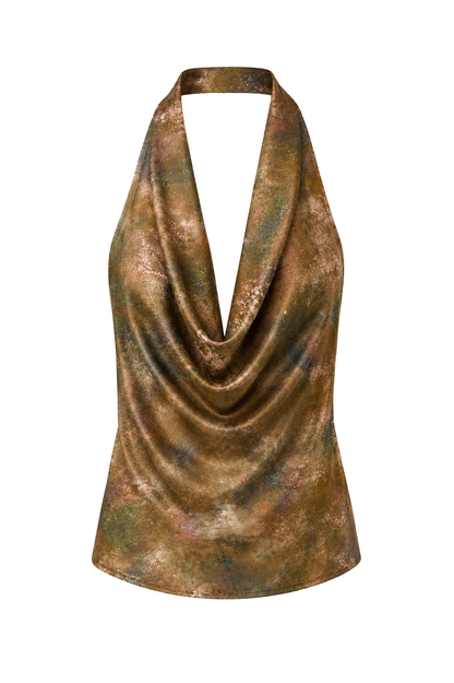 Draped Blouse Moss