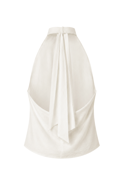 Halter Blouse Off White