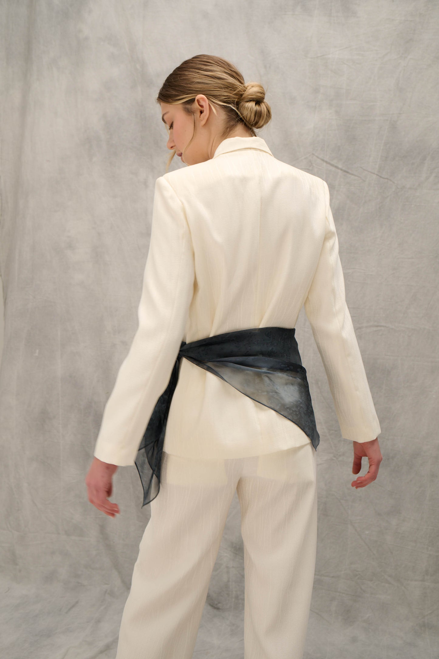 Jacquard Pants - Off white