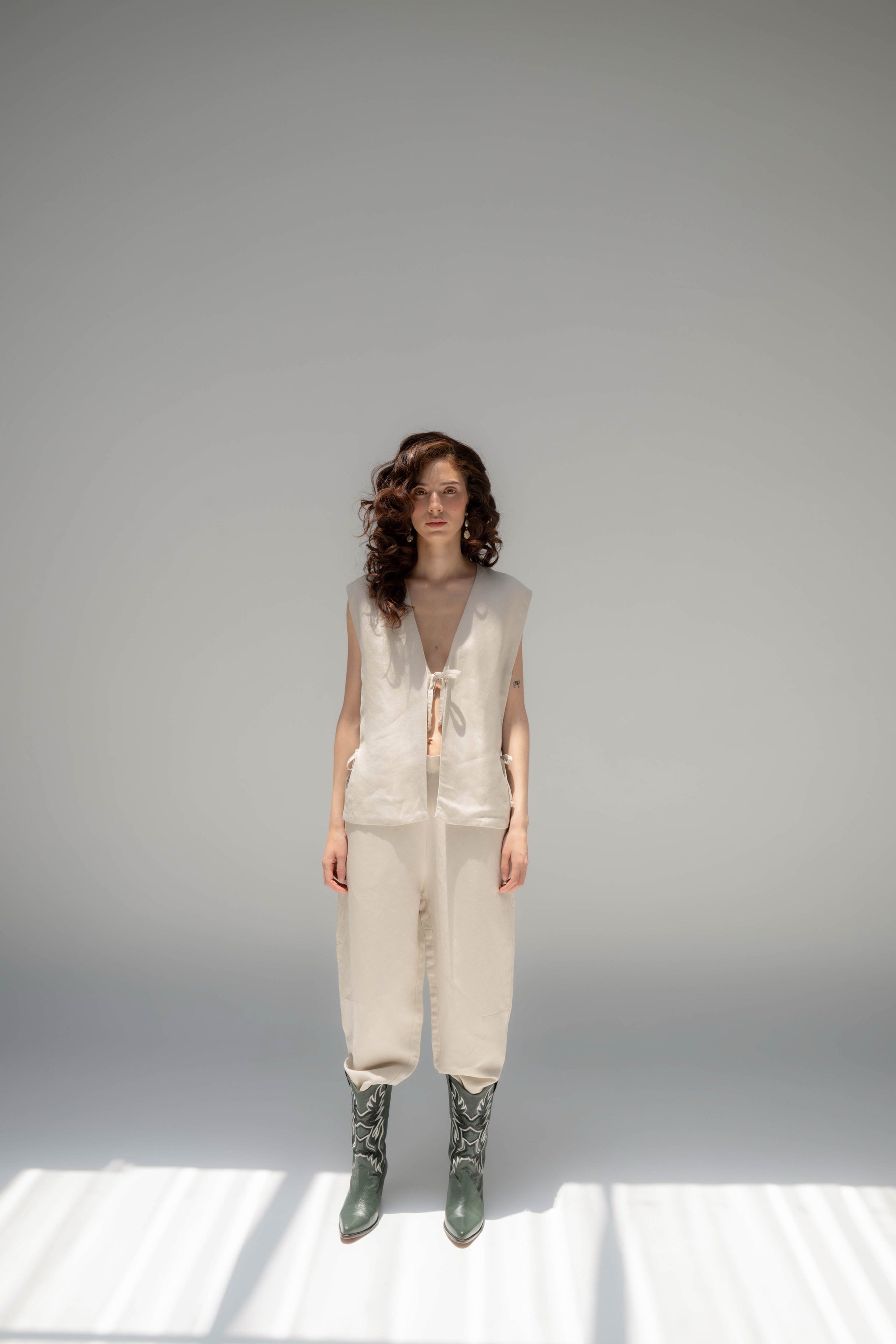 Linen Trousers - Crudo