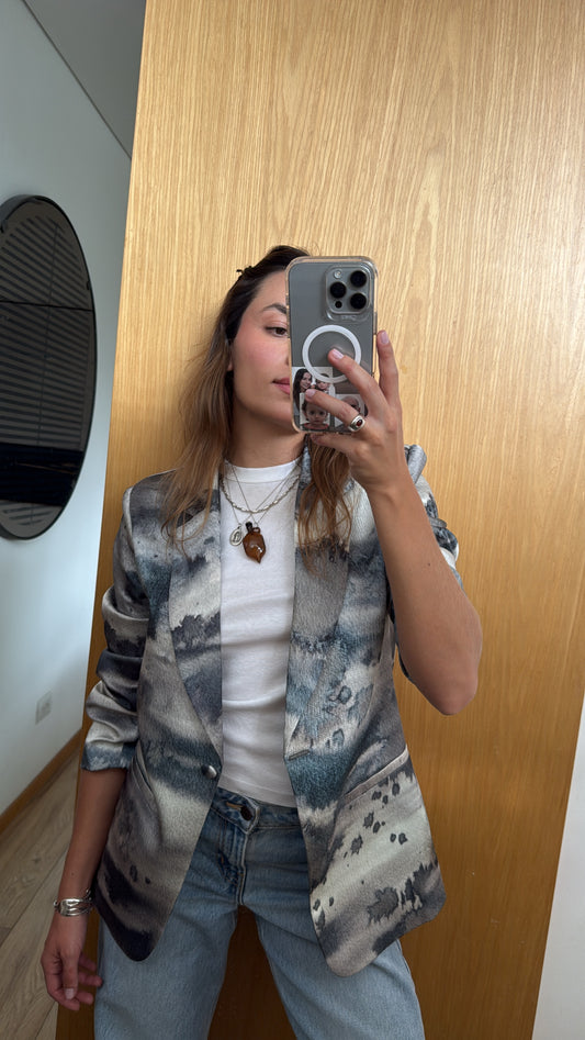 Grace Blazer-Turquoise