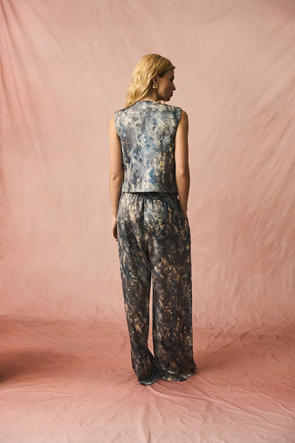 Claudia Vest Blue Gray