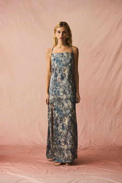 Sofía Dress Blue Gray