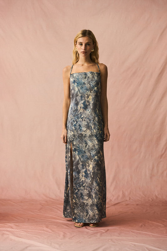 Sofía Dress Blue Gray