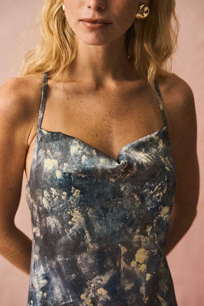 Sofía Dress Blue Gray