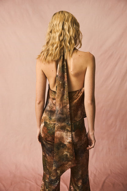 Draped Blouse Moss