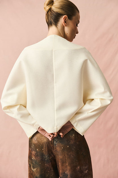 Snap Jacket Off White