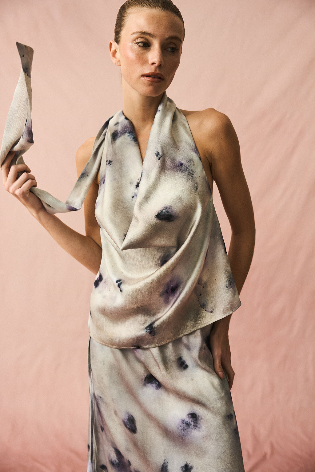 Draped Blouse Wild Mint