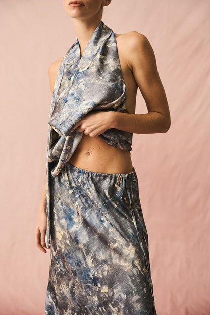 Maria Skirt Blue Gray