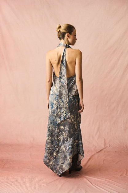 Maria Skirt Blue Gray