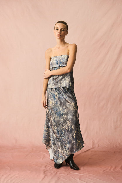 Maria Skirt Blue Gray
