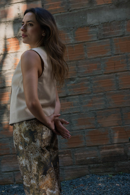 Jacquard Pants Moss
