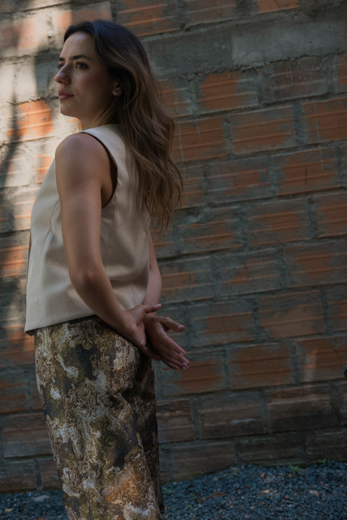 Jacquard Pants Moss