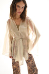 Candy Stripe Silk Kimono