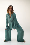 Bambina Pants - Green Water