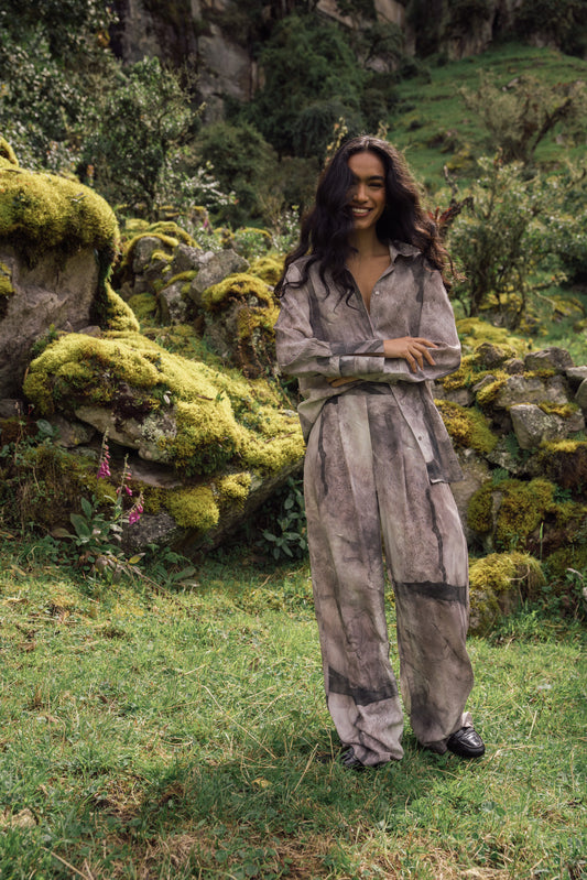Acuarela Trousers-Charcoal